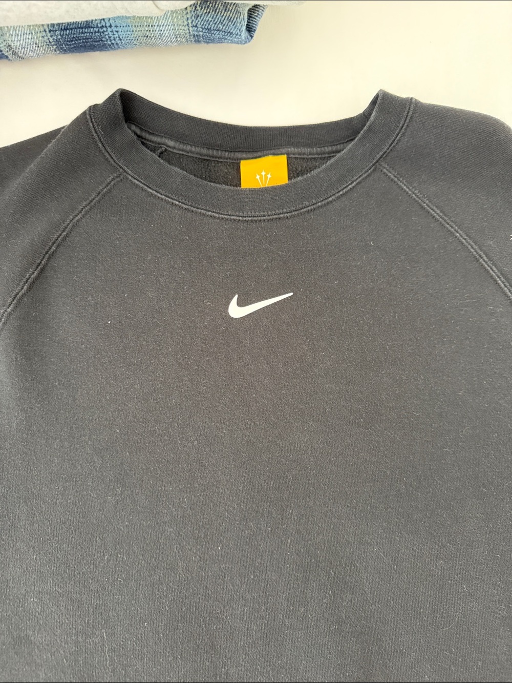 Nike Black Crewneck Sweatshirt with White Swoosh
